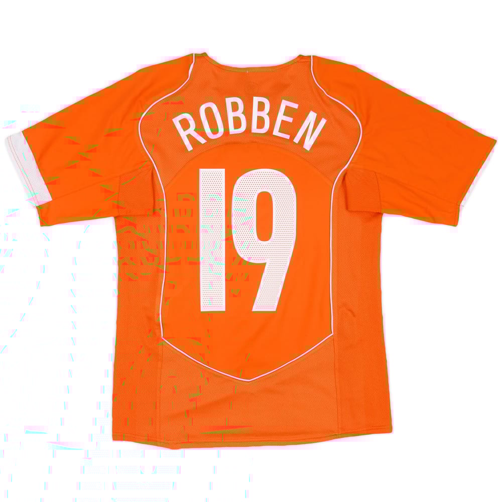 2004-06 Netherlands Home Shirt Robben #19 - 6/10 - (S)