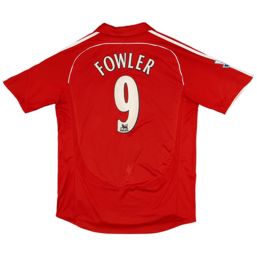 2006-08 Liverpool Home Shirt Fowler #9 - 5/10 - (L)