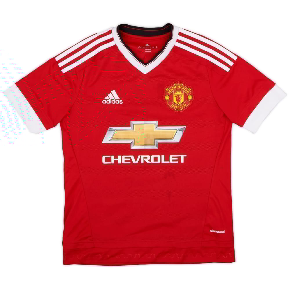 2015-16 Manchester United Home Shirt - 9/10 - (L.Boys)