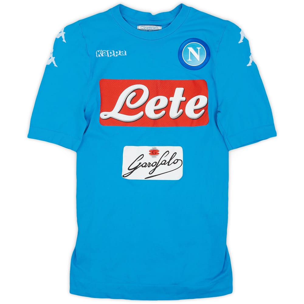2016-17 Napoli Authentic Home Shirt - 9/10 - (S/M)