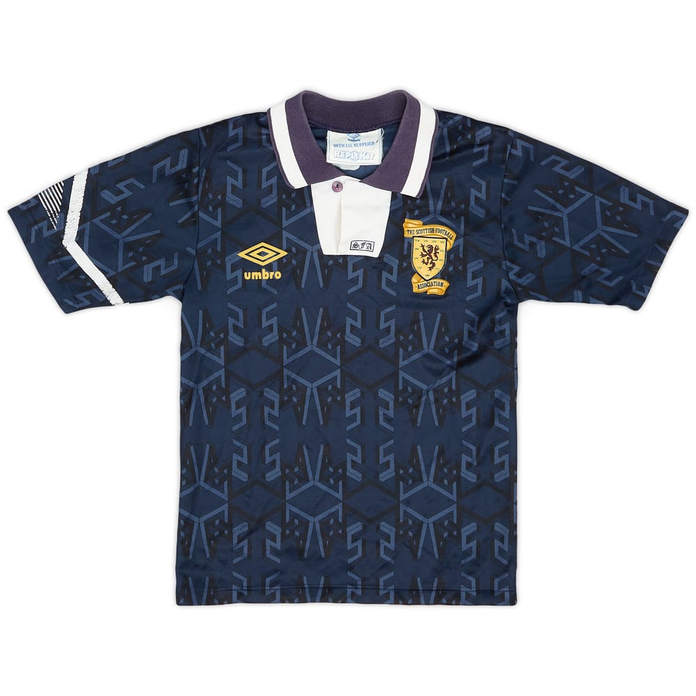 1991-94 Scotland Home Shirt - 7/10 - (XS.Boys)