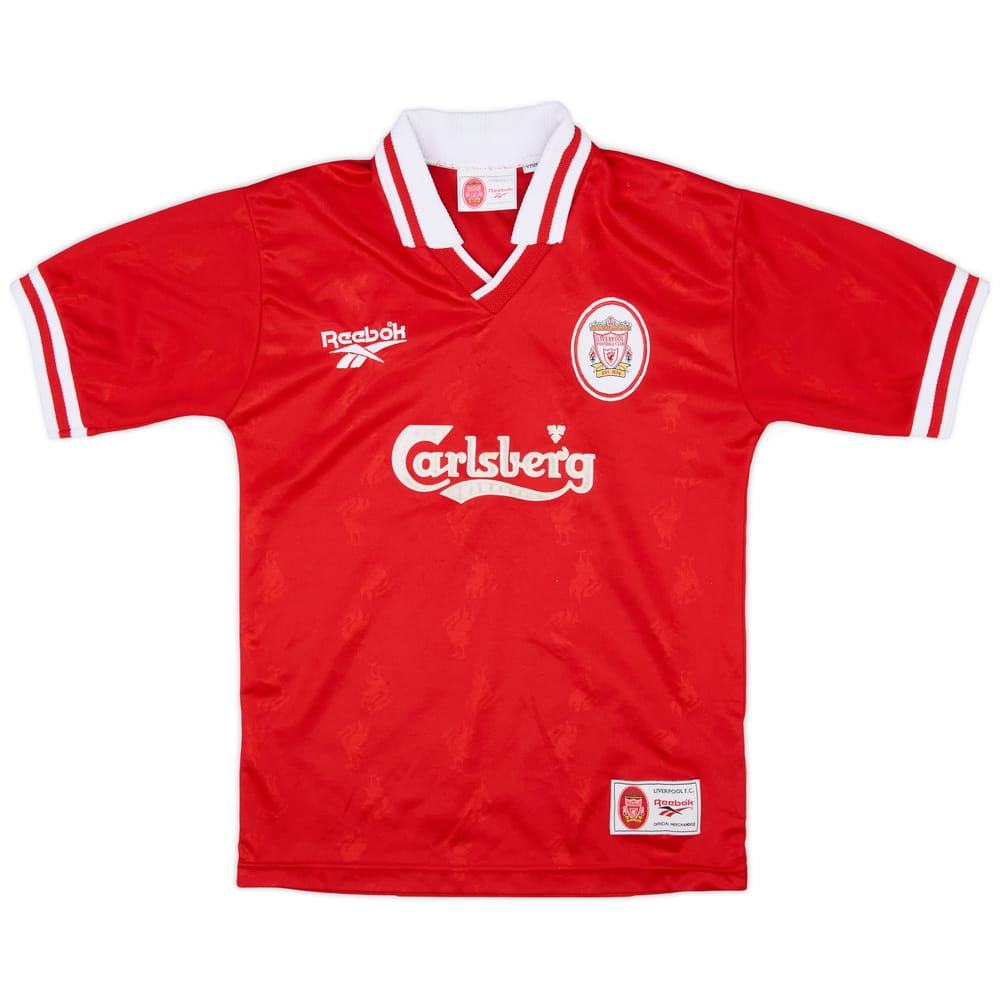 1996-98 Liverpool Home Shirt - 8/10 - (Y)