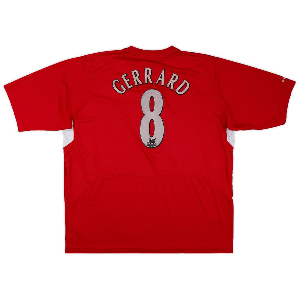 2004-06 Liverpool Home Shirt Gerrard #8 - 3/10 - (XXL)