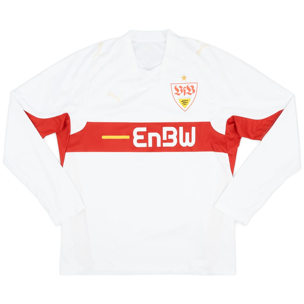 2007-08 Stuttgart Player Issue Home L/S Shirt - 4/10 - (XXL)