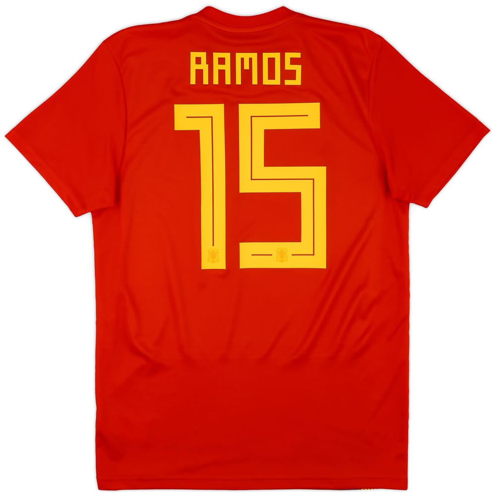 2018-19 Spain Home Shirt Ramos #15 - 10/10 - (M)