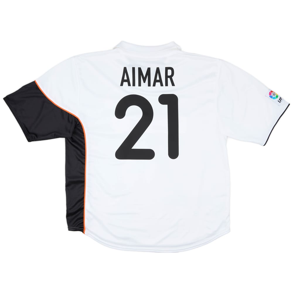 2001-02 Valencia Home Shirt Aimar #21 - 7/10 - (XL)
