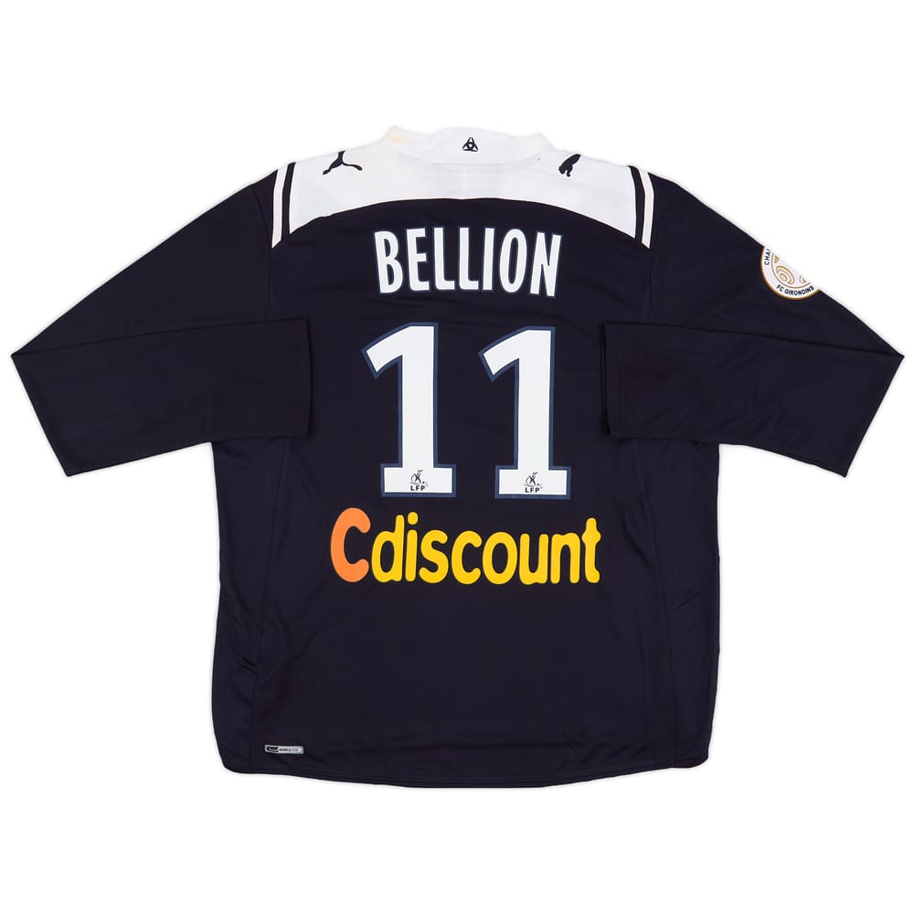 2009-10 Bordeaux Match Issue Home L/S Shirt Bellion #11