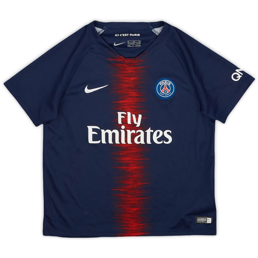 2018-19 Paris Saint-Germain Home Shirt - 9/10 - (S.Boys)