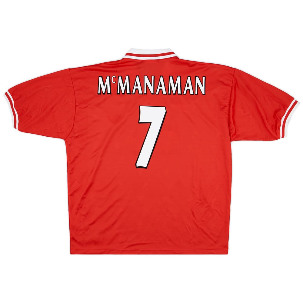 1996-98 Liverpool Home Shirt McManaman #7 - 9/10 - (XXL)