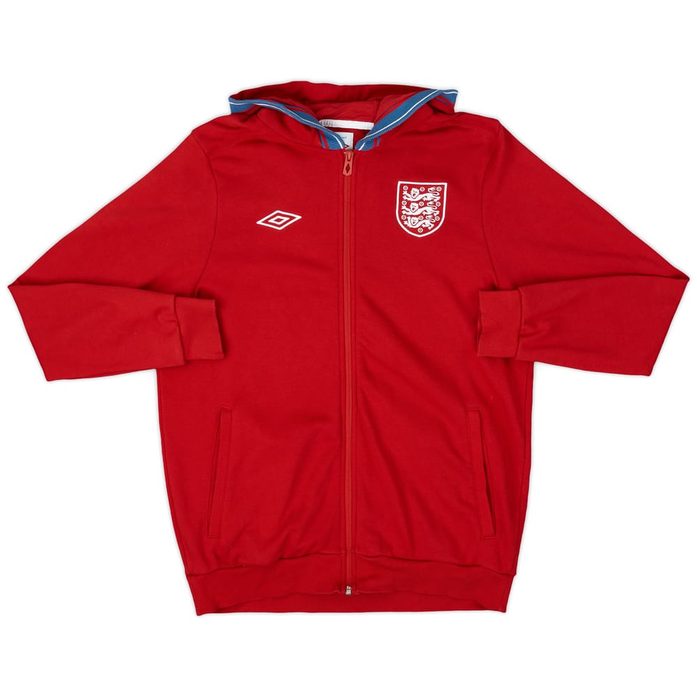 2010-12 England Umbro Hooded Track Jacket - 9/10 - (L)
