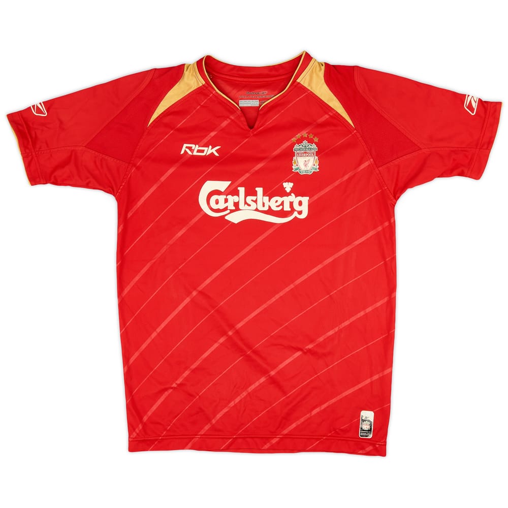 2005-06 Liverpool CL Home Shirt - 5/10 - (L.Boys)