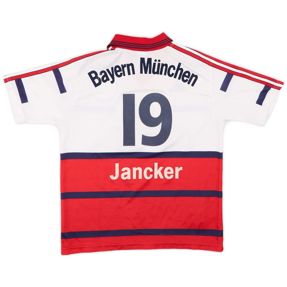1998-00 Bayern Munich Away Shirt Jancker #19 - 7/10 - (XL.Boys)