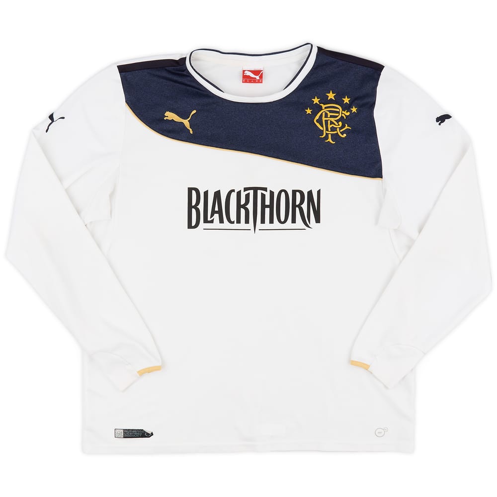 2013-14 Rangers Away L/S Shirt - 8/10 - (XL)