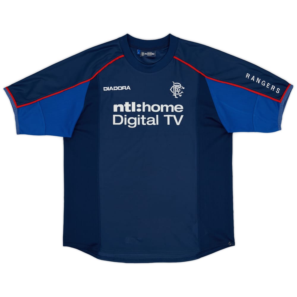2002-03 Rangers Diadora Training Shirt - 7/10 - (L)