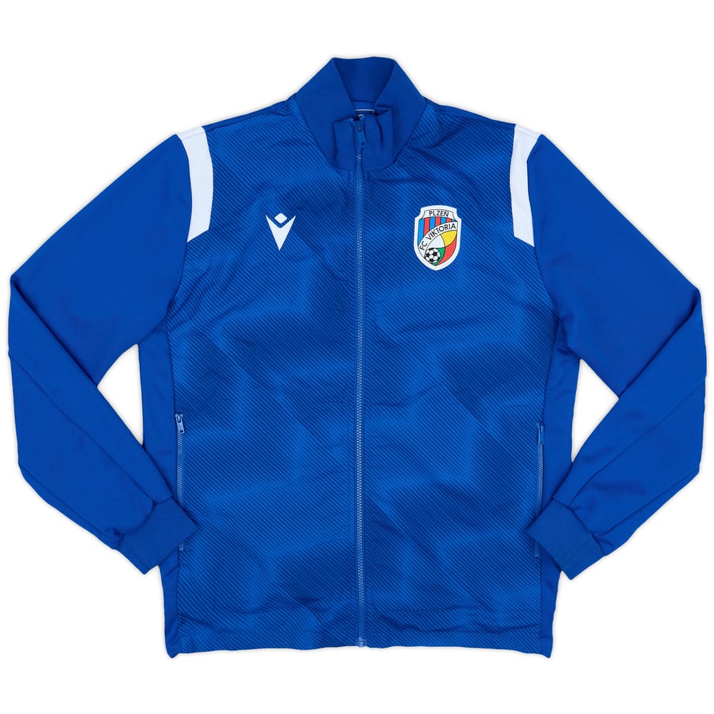2021-22 Viktoria Plzen Macron Track Jacket - 9/10 - (L)