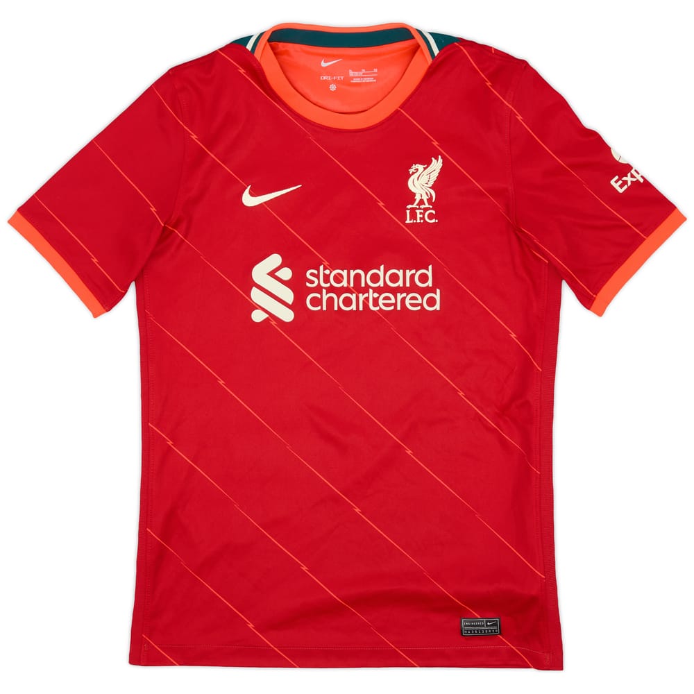 2021-22 Liverpool Home Shirt - 8/10 - (XL.Boys)