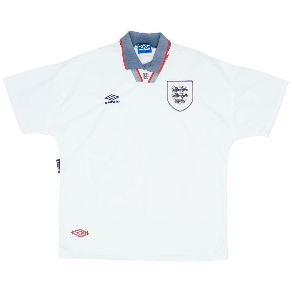 1993-95 England Home Shirt - 5/10 - (XL)
