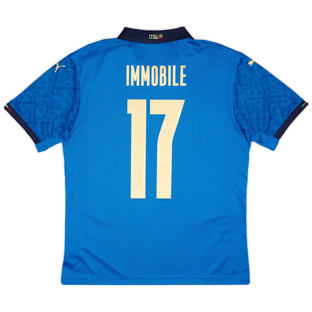 2020-21 Italy Player Issue Home Shirt Immobile #17 - In Box