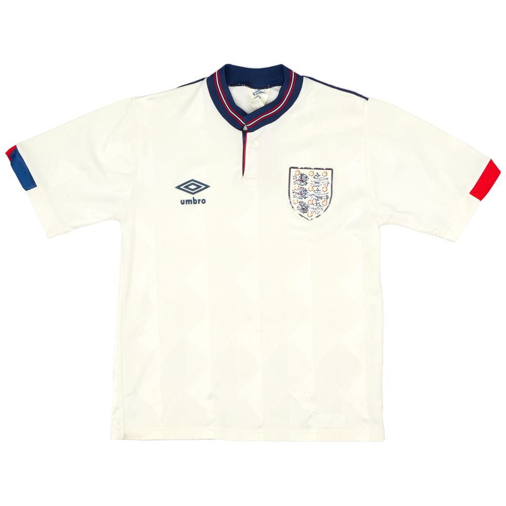 1987-90 England Home Shirt - 6/10 - (M.Boys)