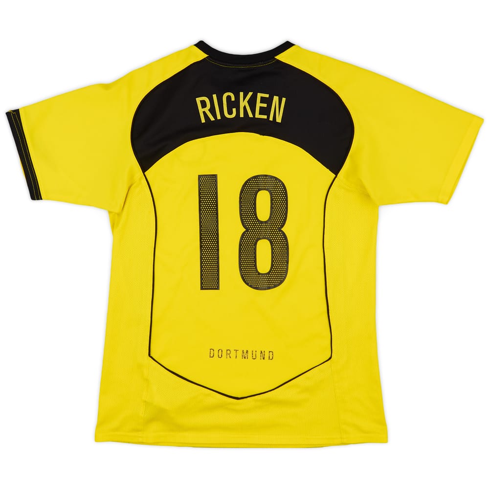 2004-05 Borussia Dortmund Basic Home Shirt Ricken #18 - 6/10 - (XL.Boys)
