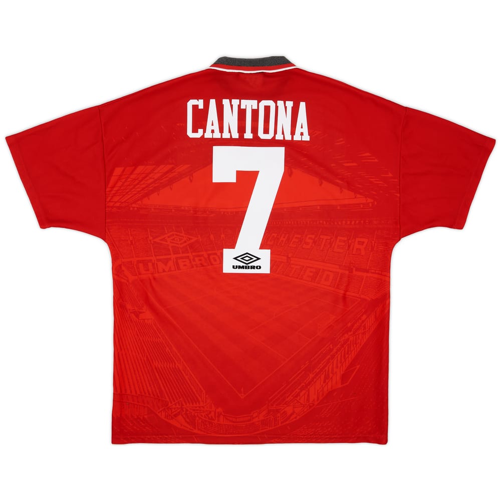 1994-96 Manchester United Home Shirt Cantona #7 - 8/10 - (L)