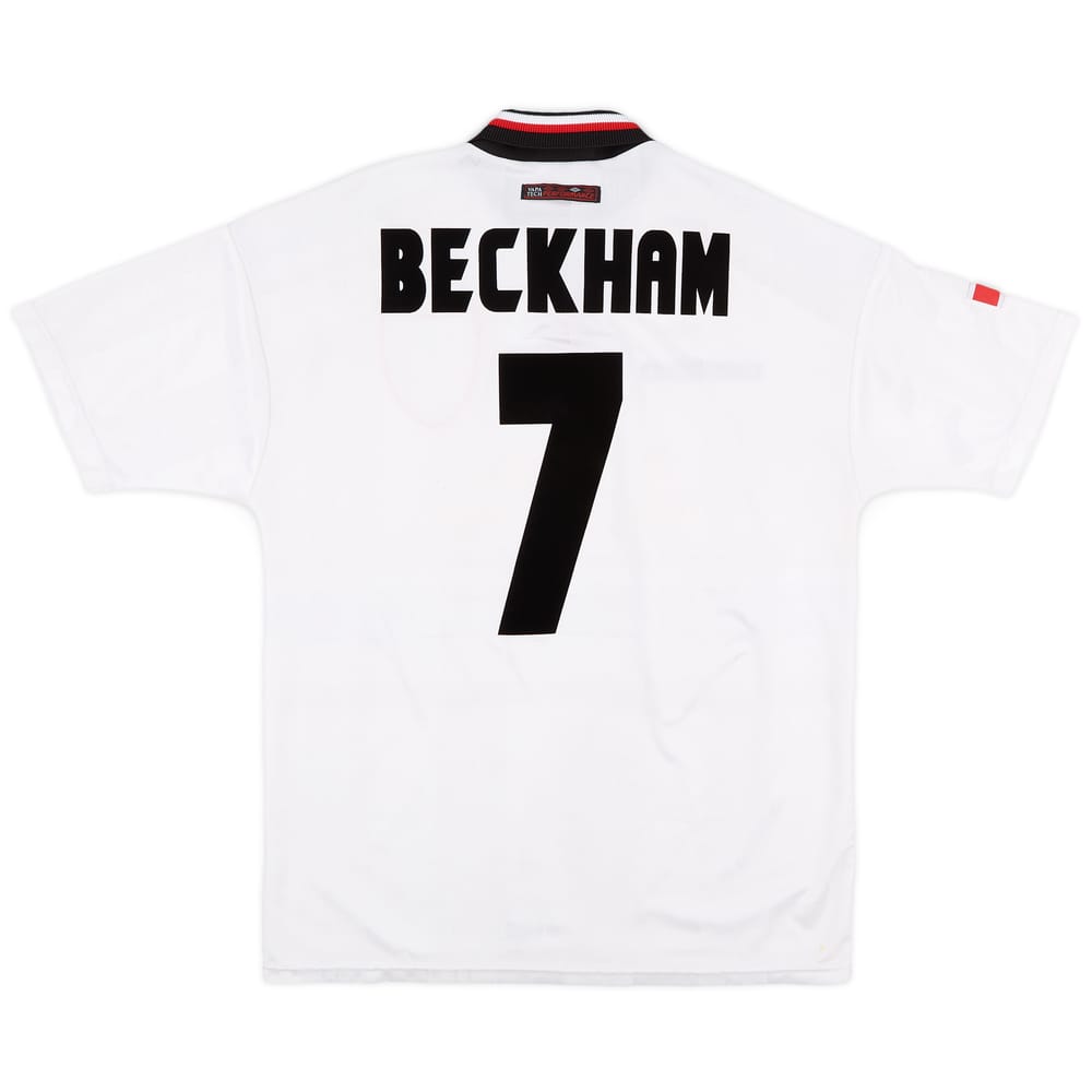 1997-99 Manchester United Away Shirt Beckham #7 - 8/10 - (L)