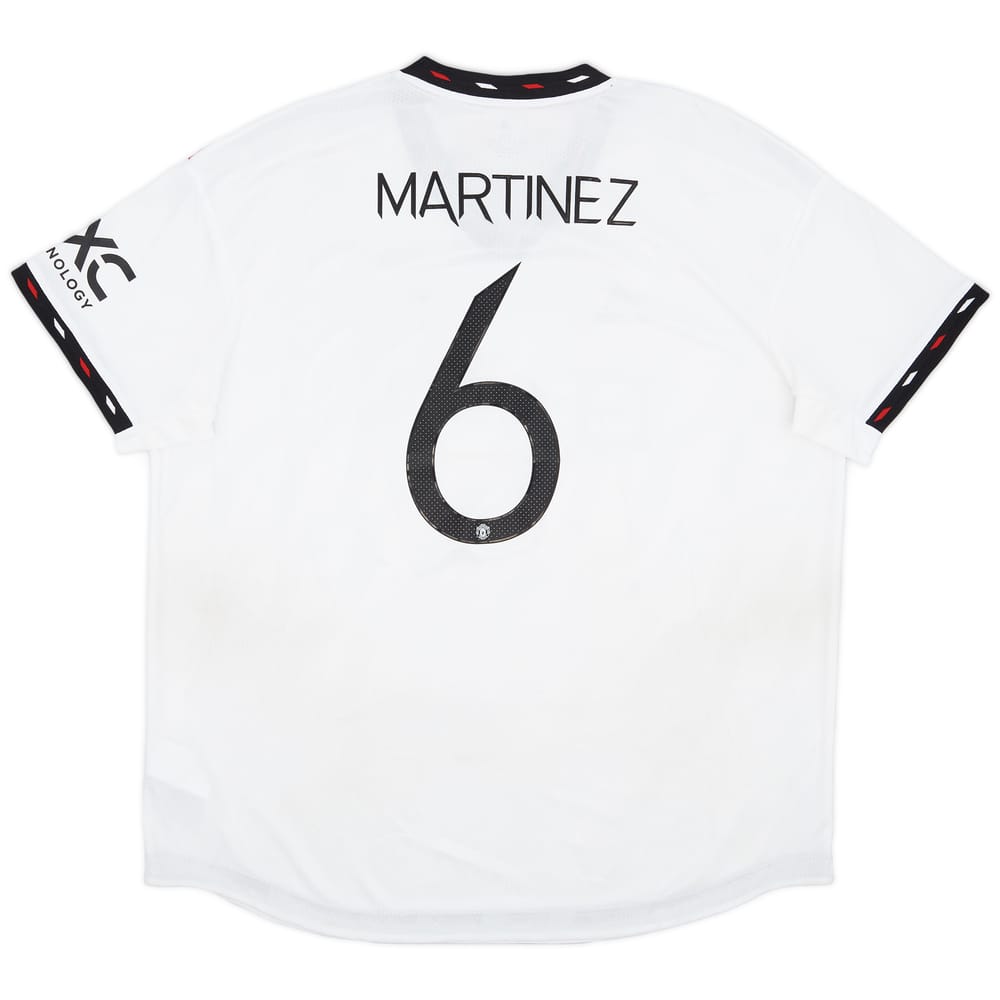 2022-23 Manchester United Authentic Away Shirt Martinez #6 - 6/10 - (XXL)