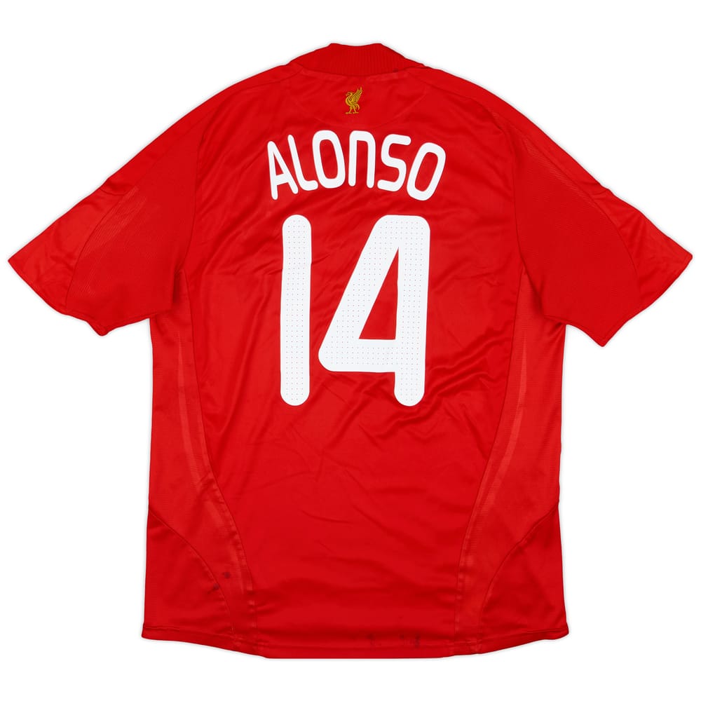 2008-10 Liverpool Home Shirt Alonso #14 - 5/10 - (L)