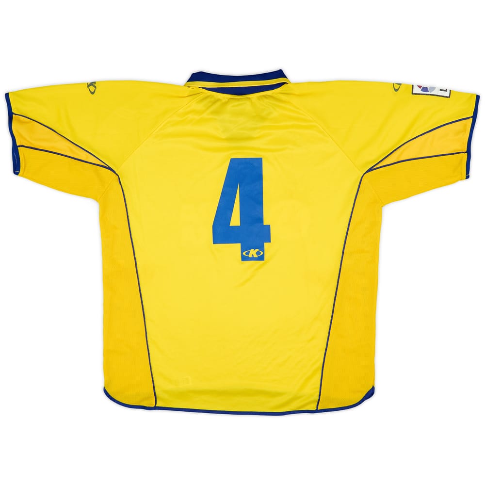 2002-03 Villarreal Match Issue Home Shirt #4