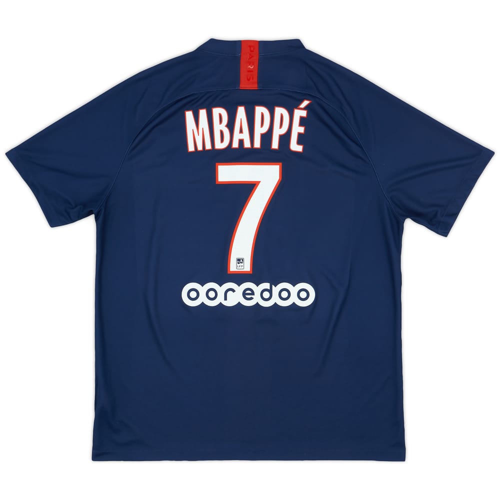 2019-20 Paris Saint-Germain Home Shirt Mbappe #7 - 7/10 - (XL)