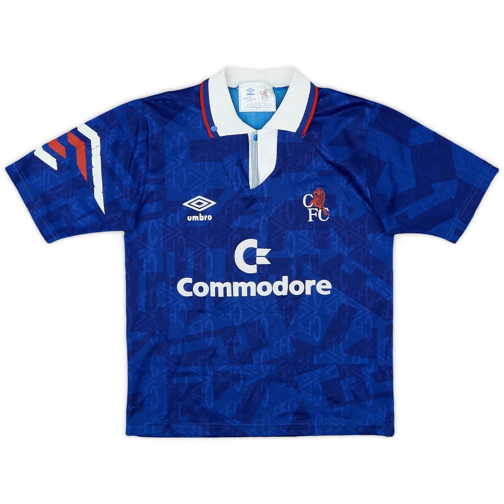 1991-93 Chelsea Home Shirt - 6/10 - (L.Boys)