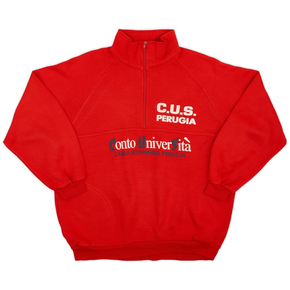 1990-92 Perugia Duet Sport 1/4 Zip Sweat Top - 8/10 - (XL)