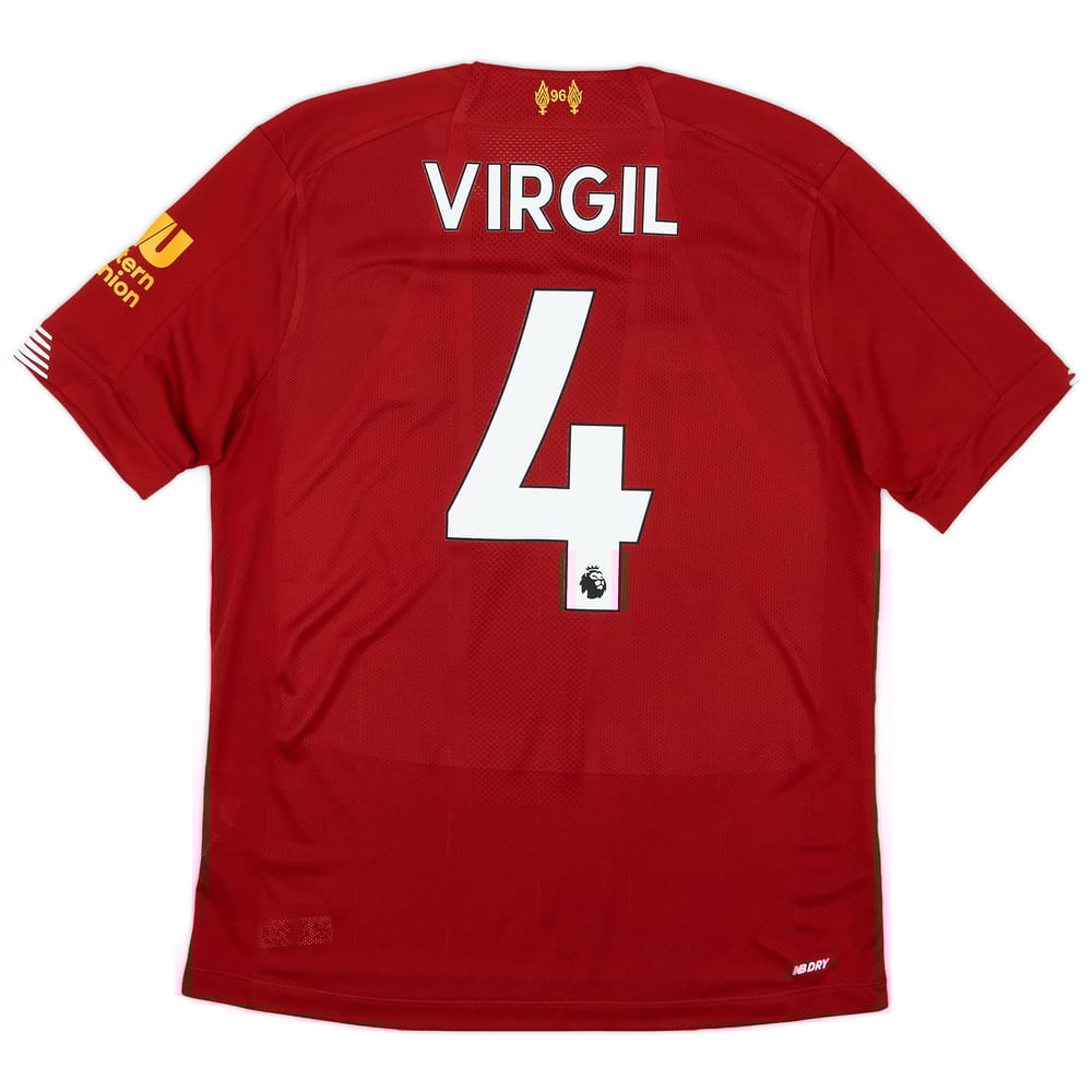 2019-20 Liverpool Home Shirt Virgil #4 - 8/10 - (S)
