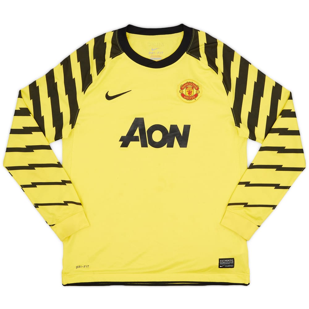 2010-11 Manchester United Yellow GK Shirt - 6/10 - (L.Boys)