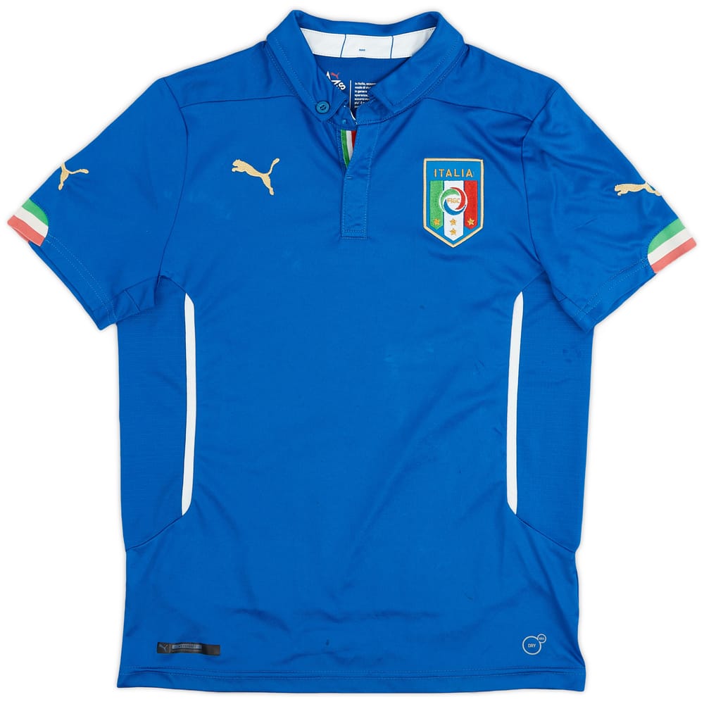 2014-15 Italy Home Shirt - 7/10 - (L.Boys)
