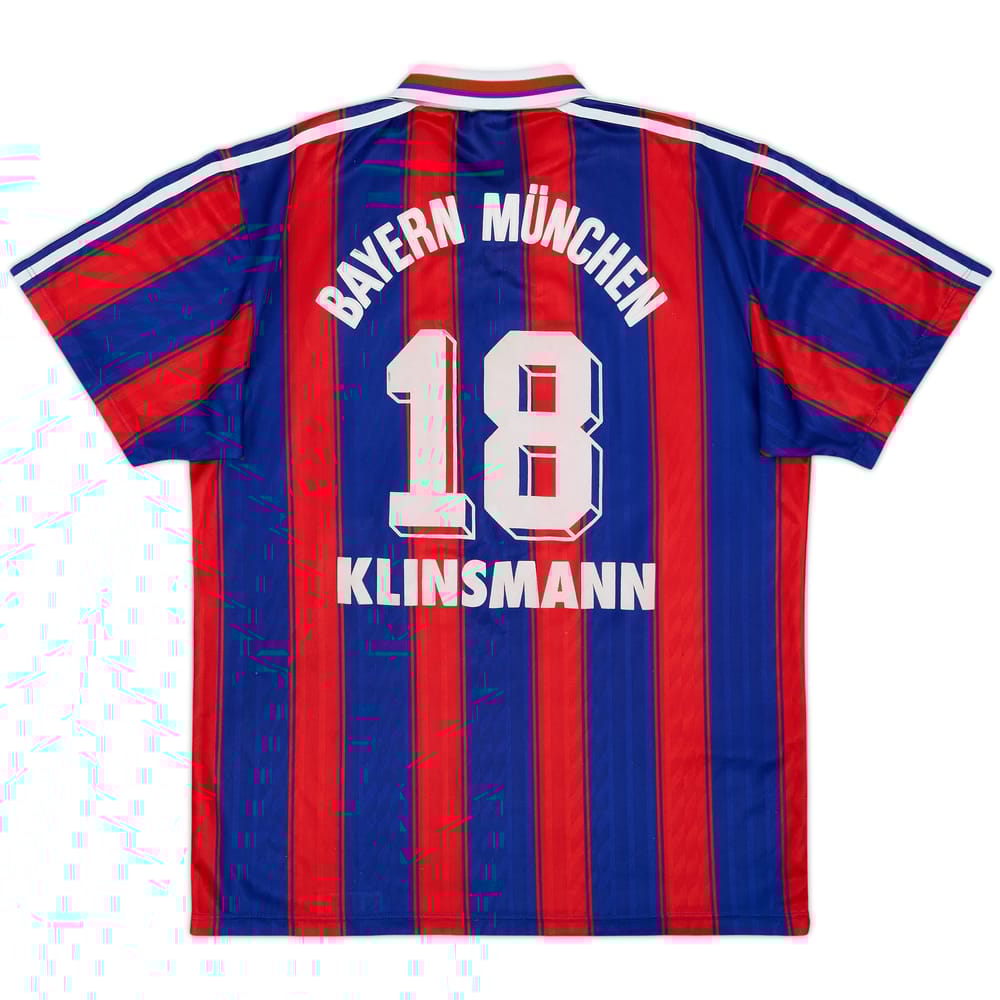 1995-97 Bayern Munich Home Shirt Klinsmann #18 - 6/10 - (M)