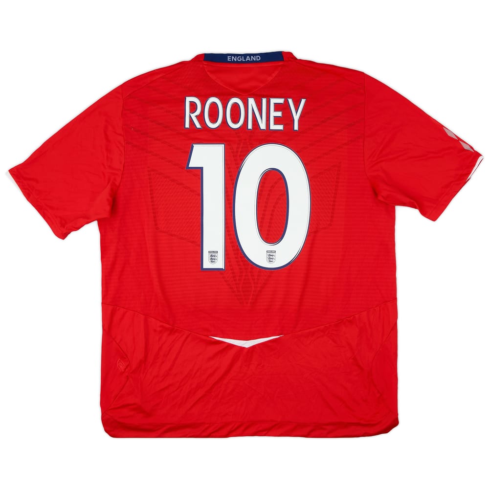 2008-10 England Away Shirt Rooney #9 - 8/10 - (XXL)