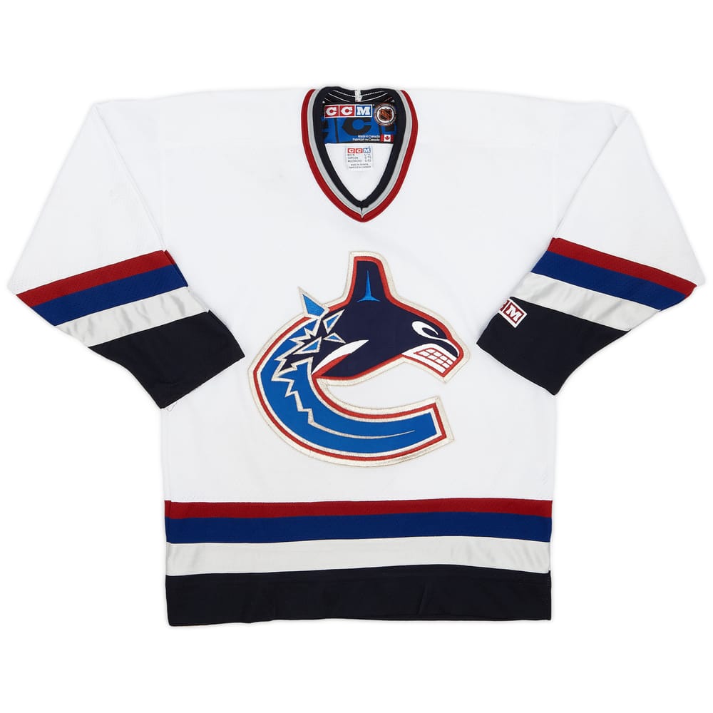 1998-00 Vancouver Canucks CCM Home Jersey - 7/10 - (XL.Boys)