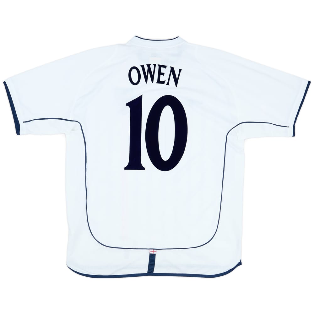 2001-03 England Home Shirt Owen #10 - 8/10 - (XL)
