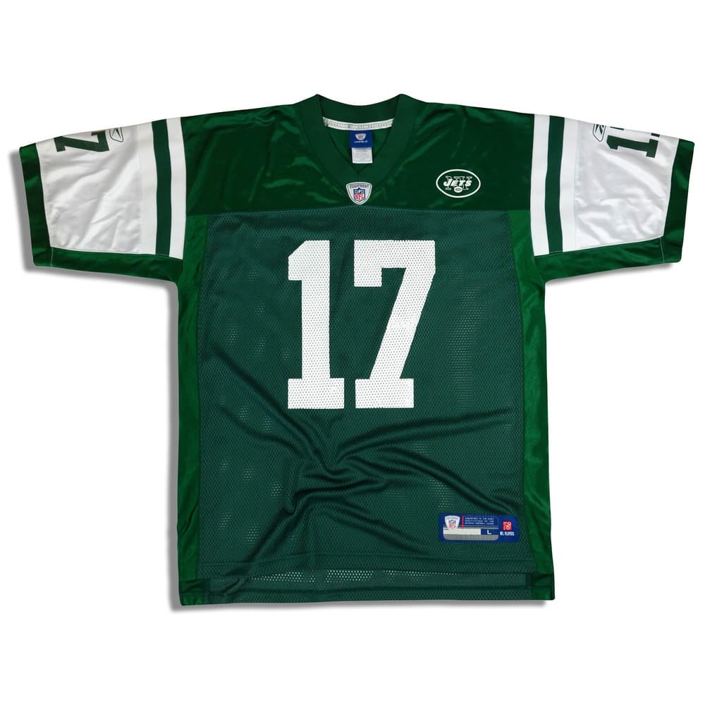 2011 New York Jets Burress #17 Reebok On Field Jersey (Home) L