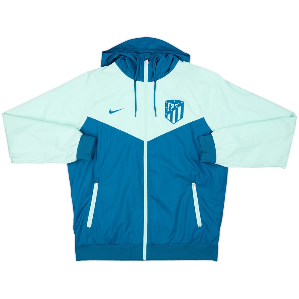2018-19 Atletico Madrid Nike Hooded Rain Jacket - 8/10 - (M)