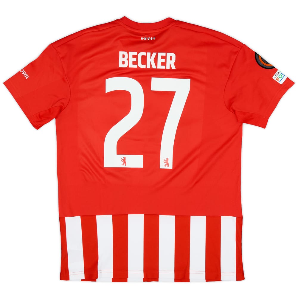 2022-23 Union Berlin Match Issue Europa League Home Shirt Becker #27