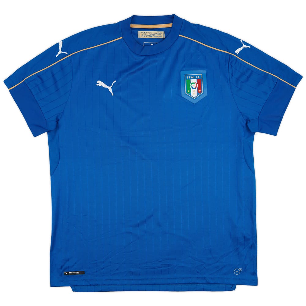 2016-17 Italy Home Shirt - 9/10 - (XL)