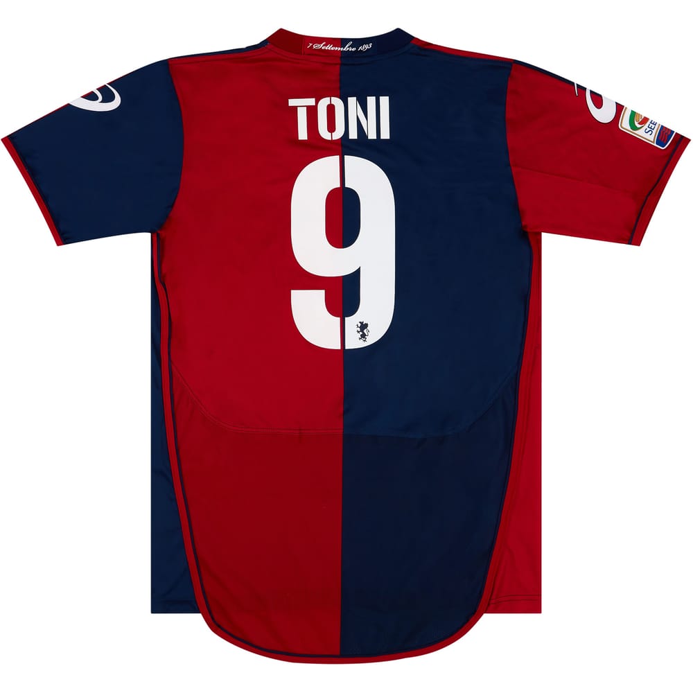 2010-11 Genoa Home Shirt Toni #9 - 9/10 (L)