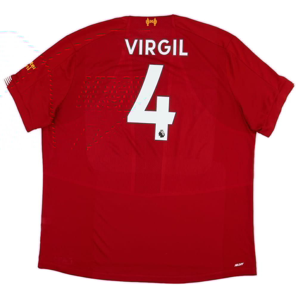 2019-20 Liverpool Home Shirt Virgil #4 - 6/10 - (XXL)