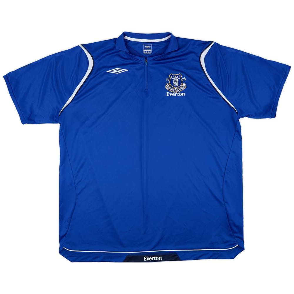 2008-09 Everton Umbro 1/4 Zip Training Shirt - 9/10 - (3XL)