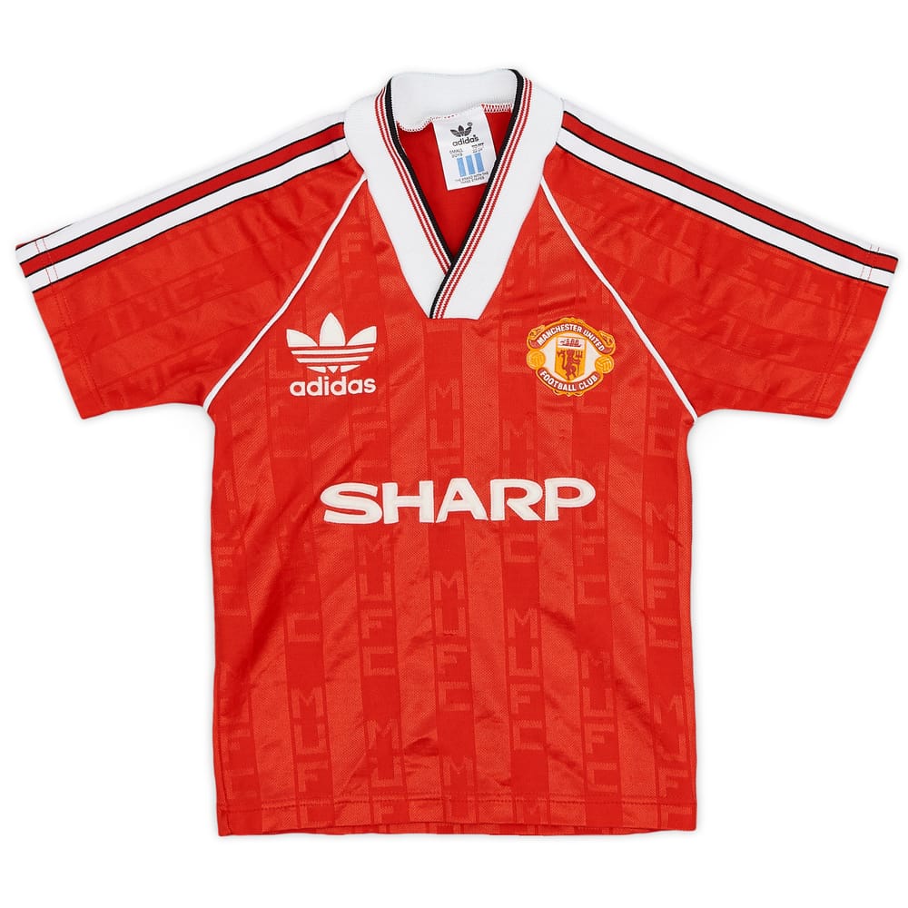 1988-90 Manchester United Home Shirt - 9/10 - (4-5 Years)