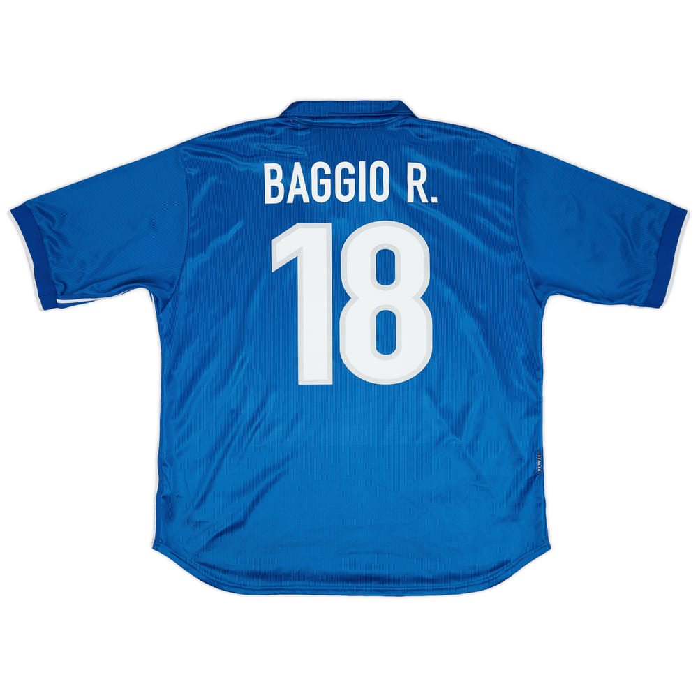 1997-98 Italy Home Shirt Baggio #18 - 7/10 - (XXL)