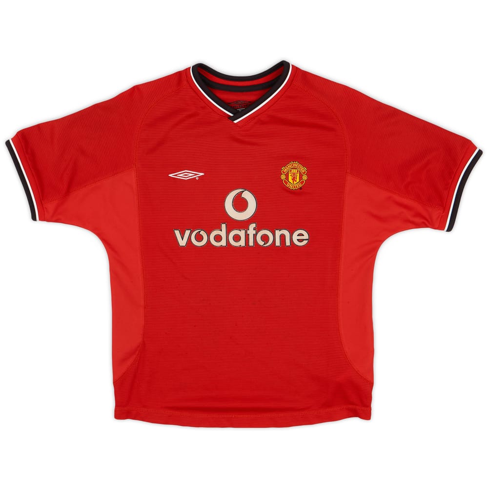 2000-02 Manchester United Home Shirt - 6/10 - (M.Boys)