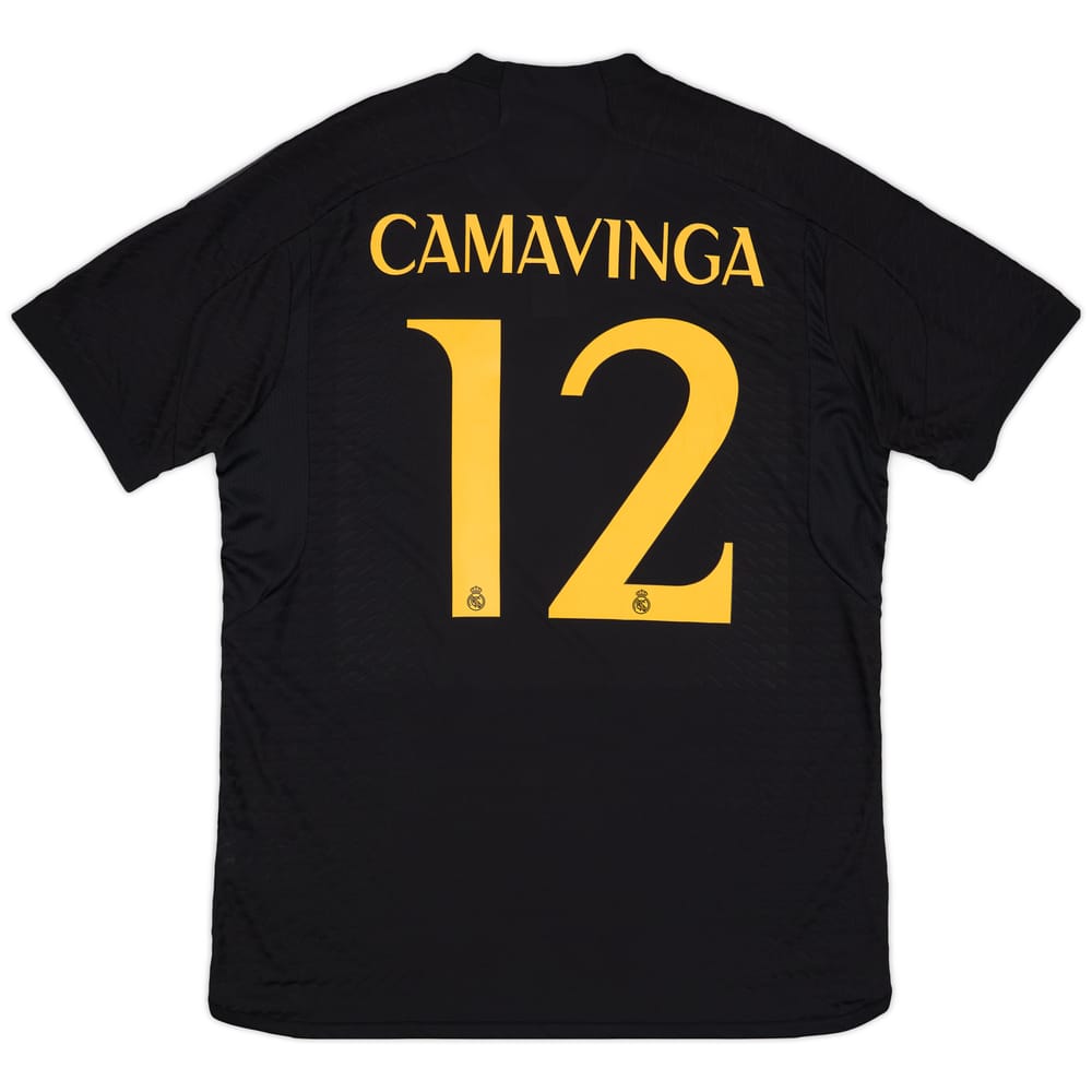 2023-24 Real Madrid Authentic Third Shirt Camavinga #12 (XL)